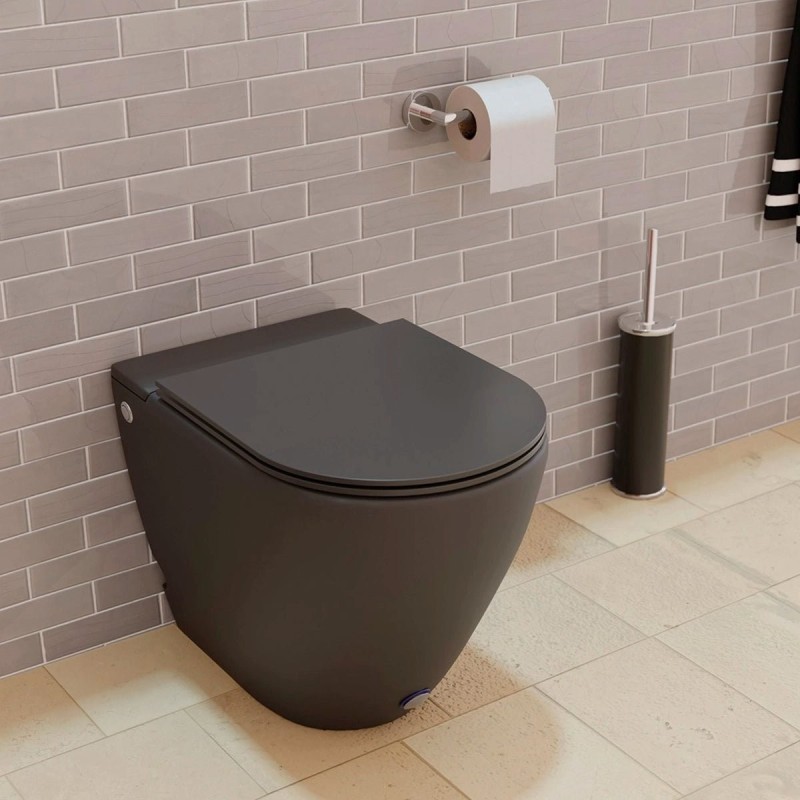 Inodoro compacto sin cisterna negro Enzo