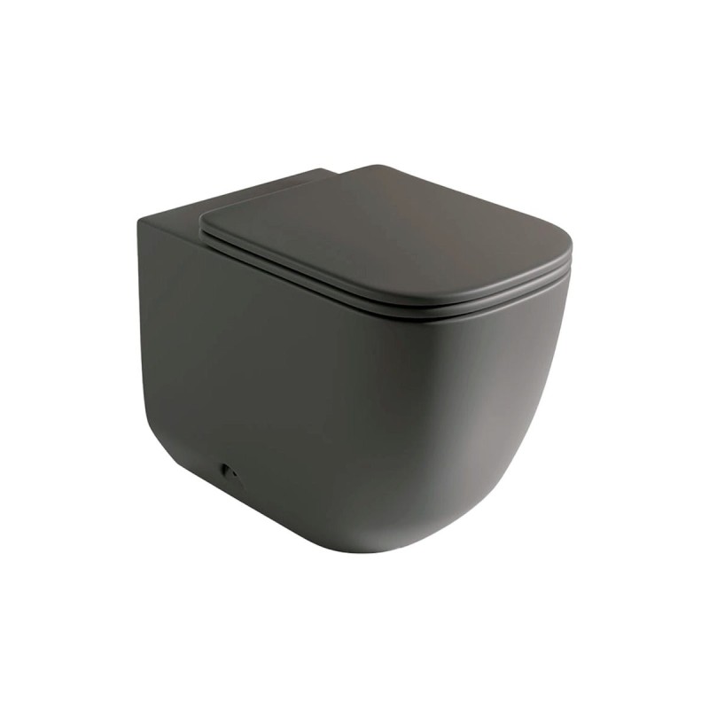 Inodoro compacto negro mate Zen