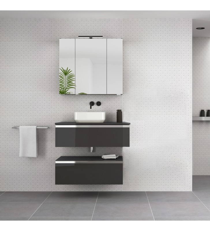 Mueble de baño con encimera de madera Royo Vida