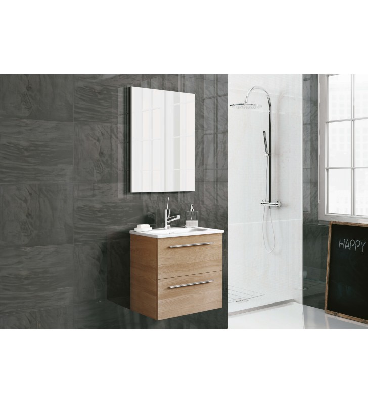 Conjunto completo mueble de baño fondo reducido 35 cm Royo Street
