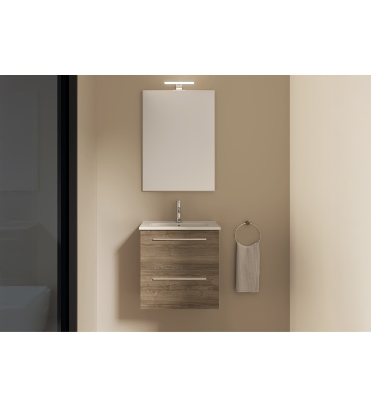 Conjunto completo mueble de baño fondo reducido 35 cm Royo Street