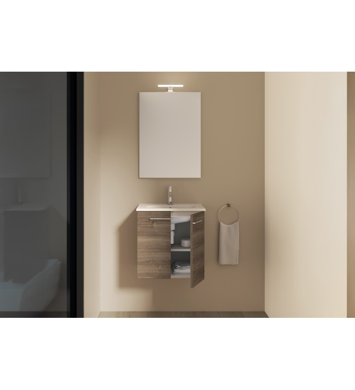 Conjunto completo mueble de baño fondo reducido 35 cm Royo Street