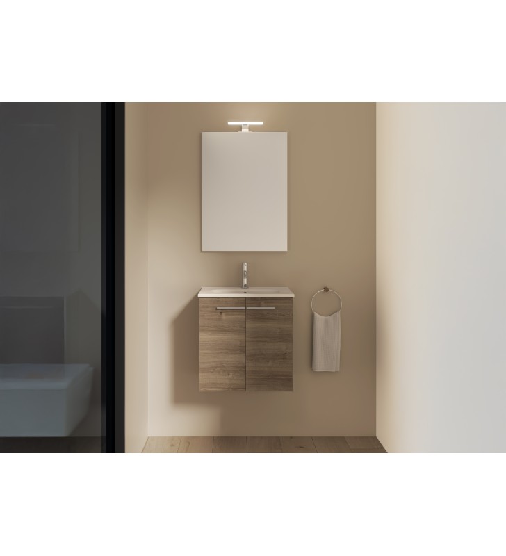 Conjunto completo mueble de baño fondo reducido 35 cm Royo Street