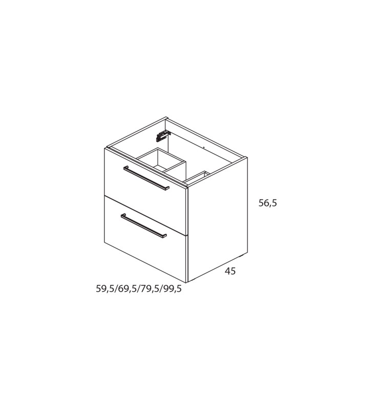 Conjunto mueble de baño Royo Easy