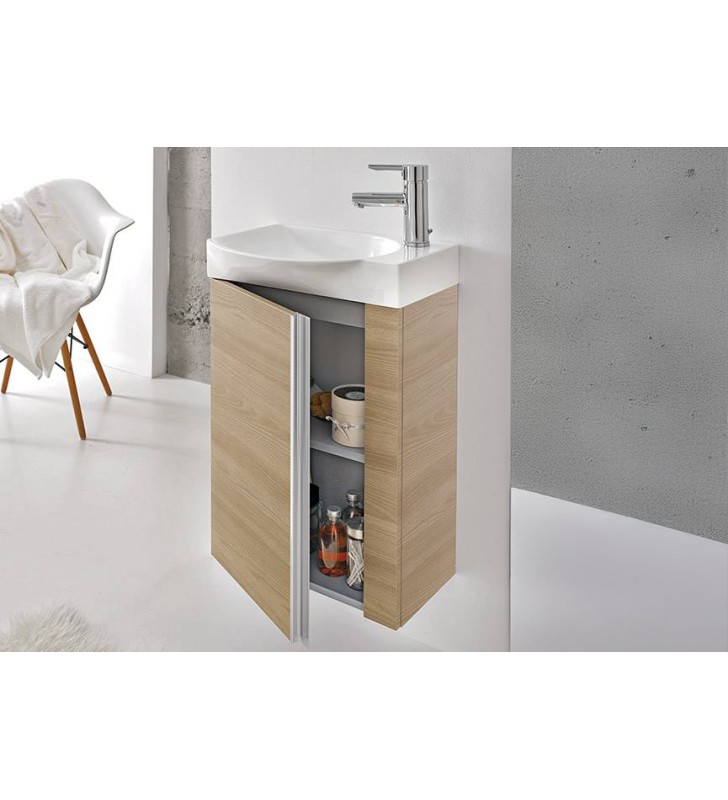Conjunto completo mueble de baño fondo reducido 34 cm Royo Elegance