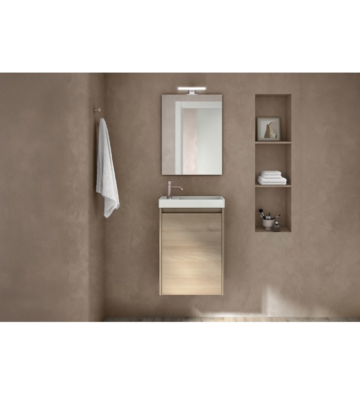 Conjunto completo mueble de baño fondo reducido 27,5 cm Royo Enjoy