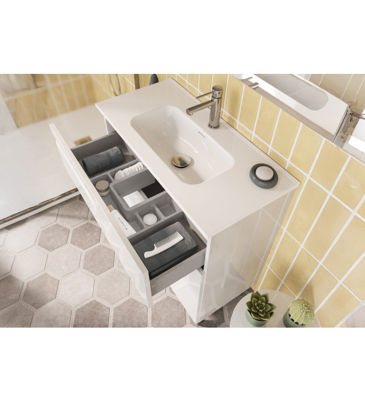 Conjunto mueble de baño fondo reducido 39 cm Royo Vitale