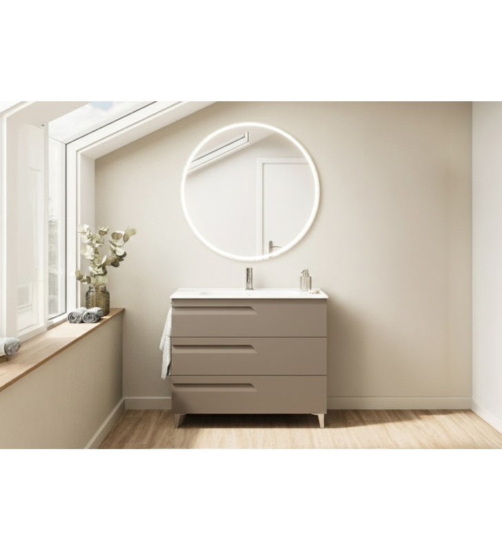 Conjunto mueble de baño fondo reducido 39 cm Royo Vitale