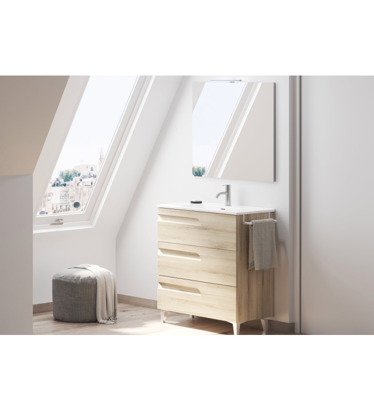 Conjunto mueble de baño fondo reducido 39 cm Royo Vitale
