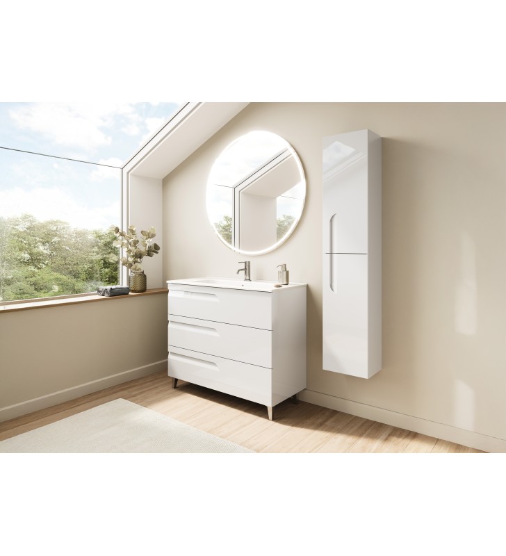Conjunto mueble de baño fondo reducido 39 cm Royo Vitale