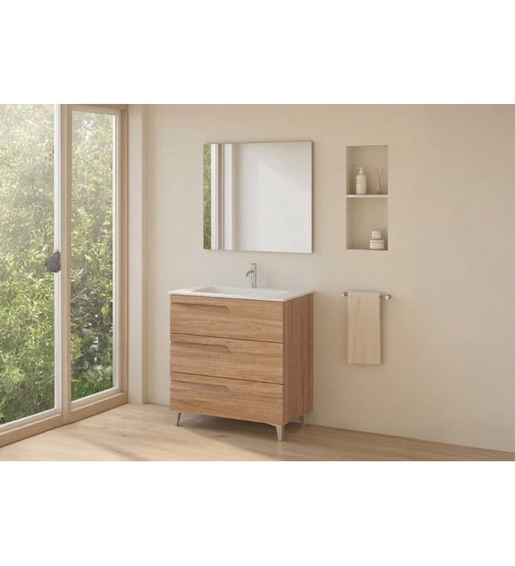 Conjunto mueble de baño fondo reducido 39 cm Royo Vitale