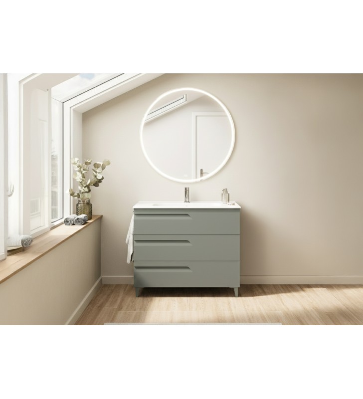 Conjunto mueble de baño fondo reducido 39 cm Royo Vitale