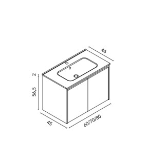 Conjunto mueble de baño Royo Sansa