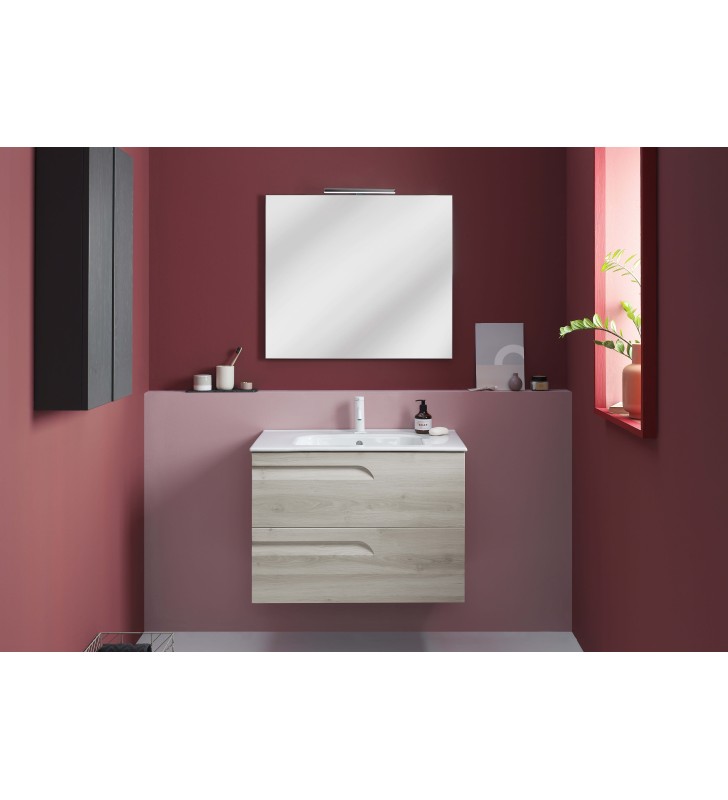 Conjunto mueble de baño fondo reducido 39 cm Royo Vitale