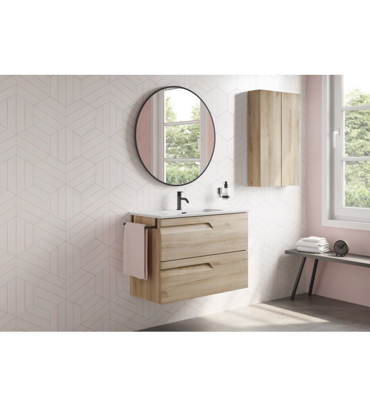 Conjunto mueble de baño fondo reducido 39 cm Royo Vitale