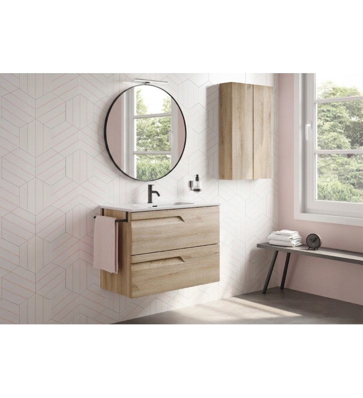 Conjunto mueble de baño fondo reducido 39 cm Royo Vitale