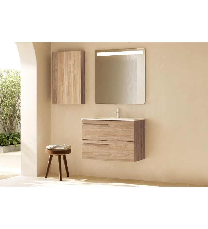 Conjunto mueble de baño fondo reducido 39 cm Royo Vitale