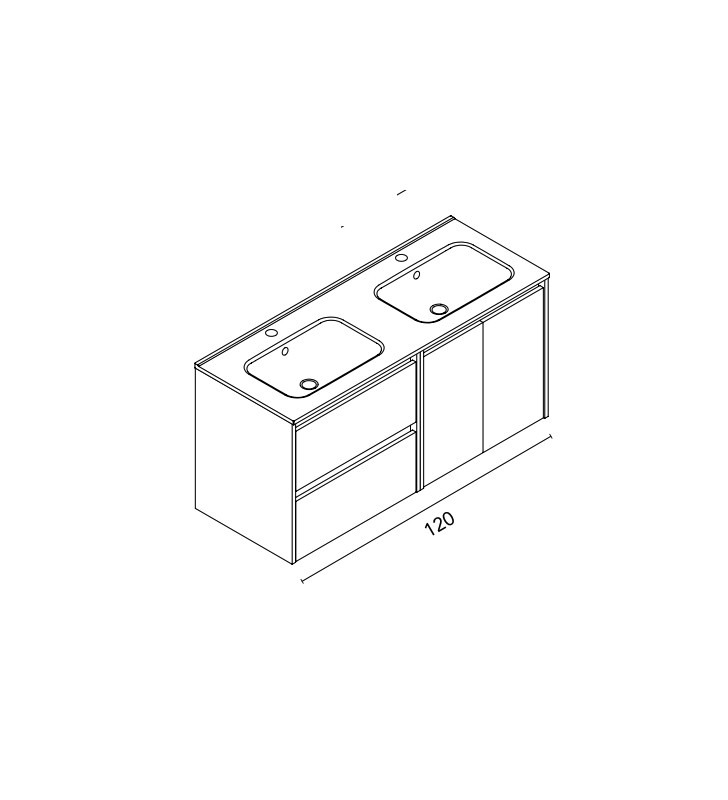 Conjunto mueble de baño Royo Sansa