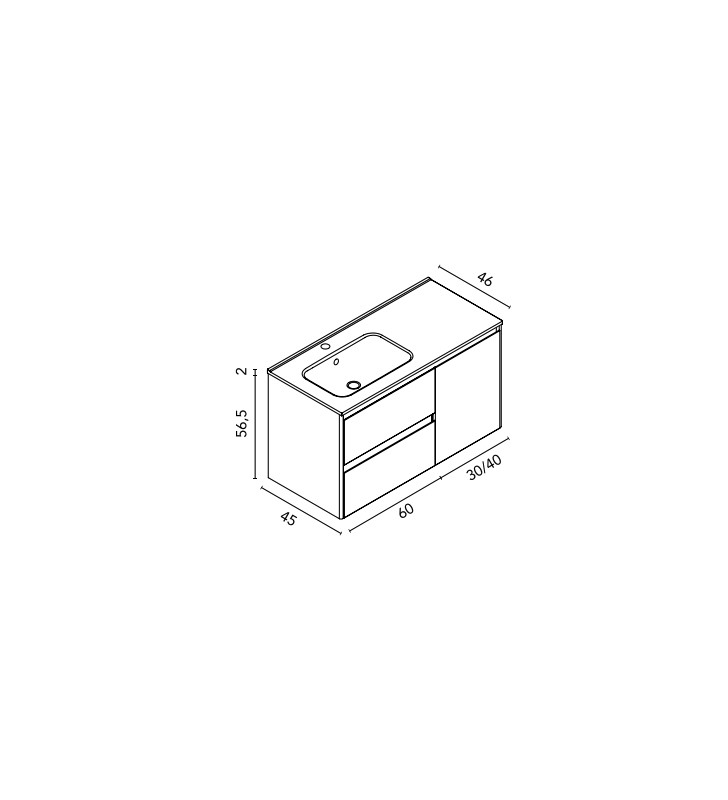 Conjunto mueble de baño Royo Alfa