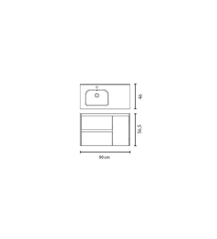 Conjunto mueble de baño Royo Sansa