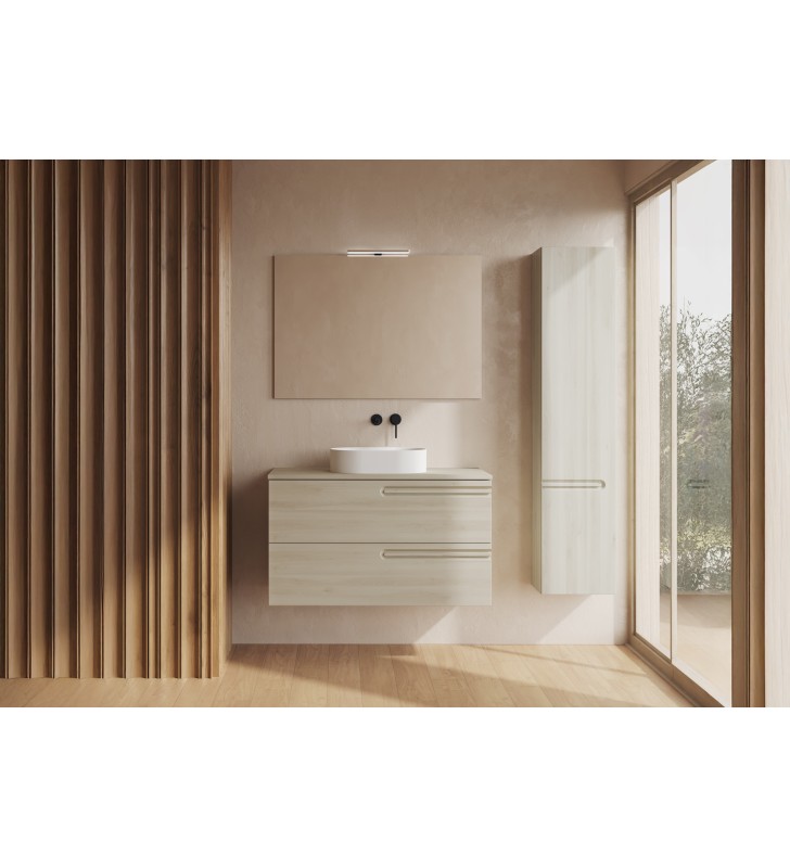 Mueble de baño con encimera de madera Royo Econic