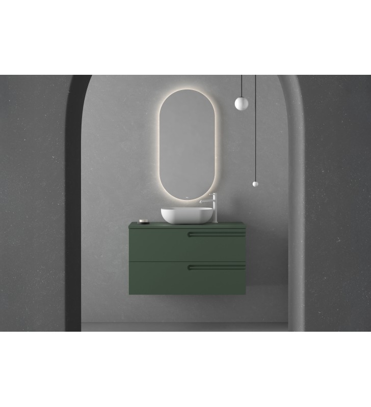 Mueble de baño con encimera de madera Royo Econic