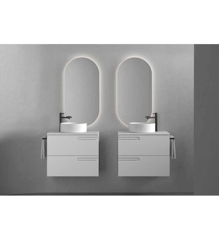 Mueble de baño con encimera de madera Royo Econic