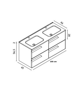 Conjunto mueble de baño Royo Vitale