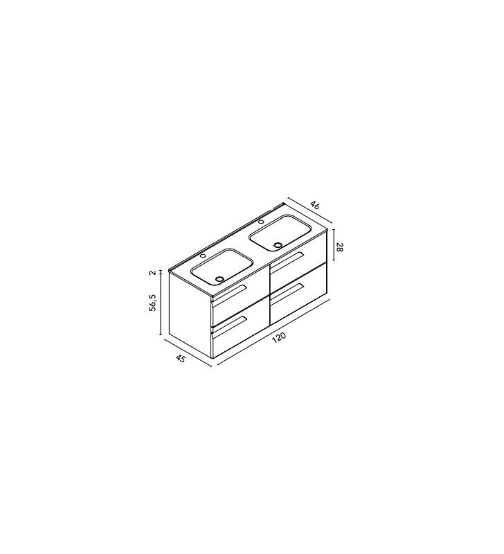 Conjunto mueble de baño Royo Vitale