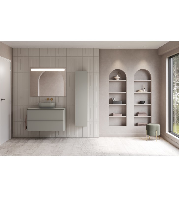 Mueble de baño con encimera arena de resina Royo Dai Top