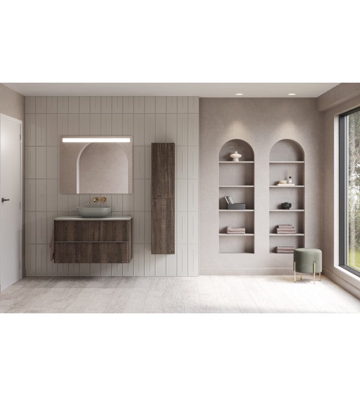 Mueble de baño con encimera arena de resina Royo Dai Top