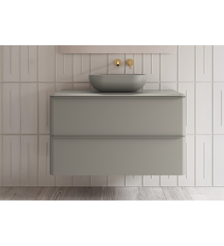 Mueble de baño con encimera arena de resina Royo Dai Top