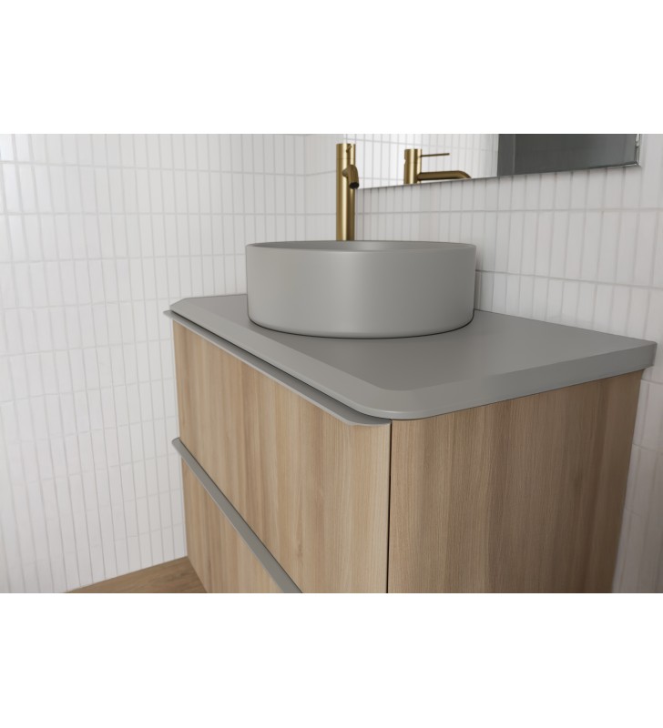 Mueble de baño con encimera arena de resina Royo Dai Top