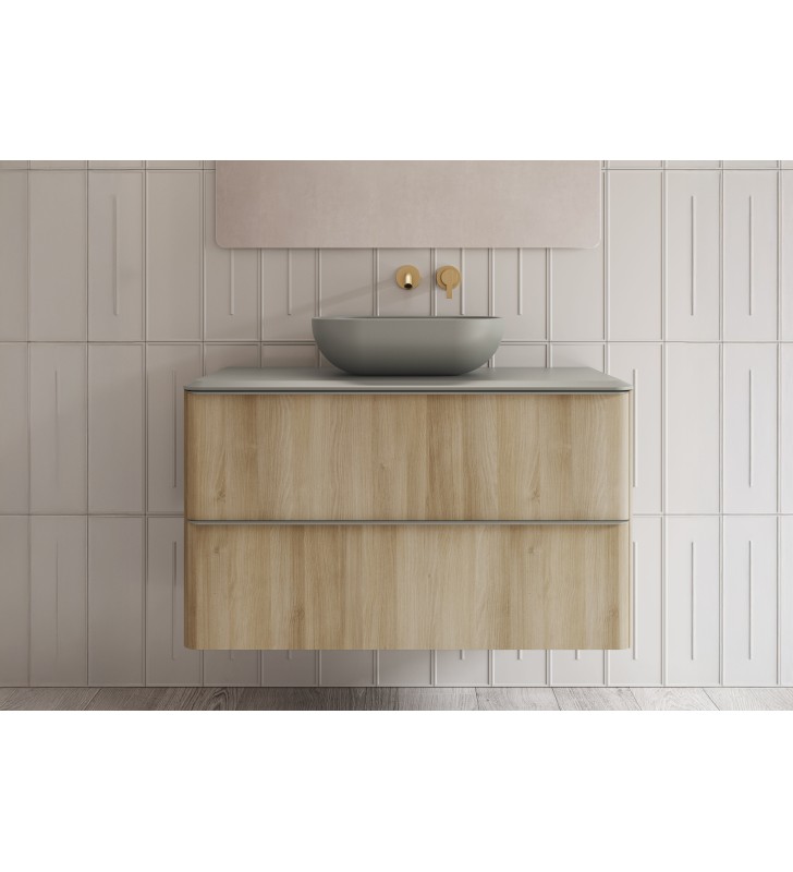 Mueble de baño con encimera arena de resina Royo Dai Top
