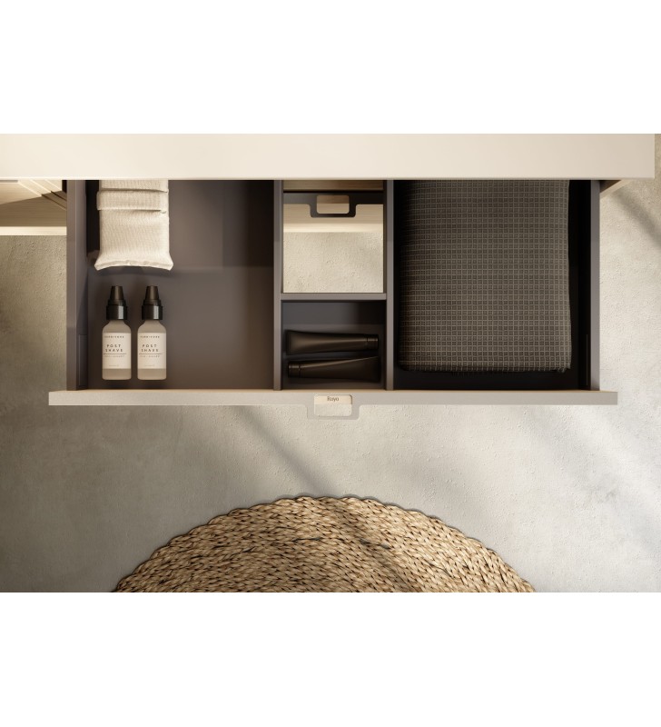 Mueble de baño con encimera de madera Royo Logika
