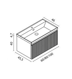 Conjunto mueble de baño Royo Vora