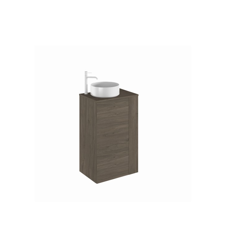 Mueble de baño Royo Bassi con encimera de madera fondo reducido