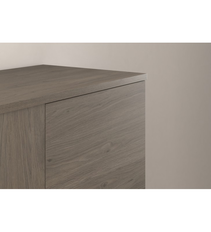 Mueble de baño Royo Bassi con encimera de madera fondo reducido