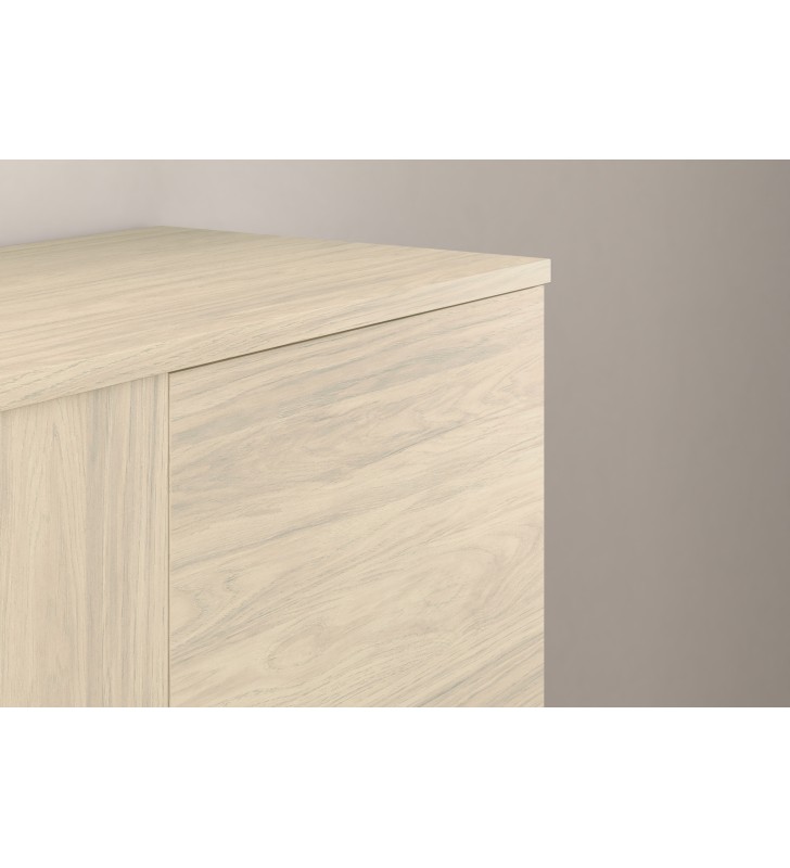 Mueble de baño Royo Bassi con encimera de madera fondo reducido