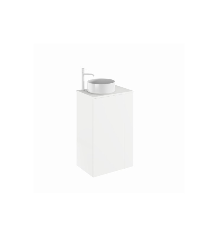 Mueble de baño Royo Bassi con encimera de madera fondo reducido