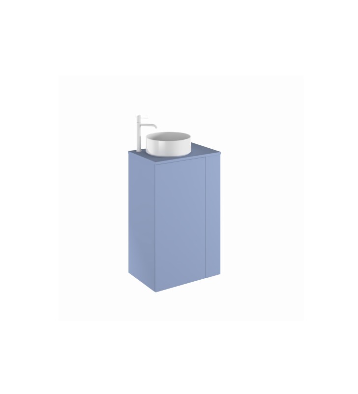 Mueble de baño Royo Bassi con encimera de madera fondo reducido