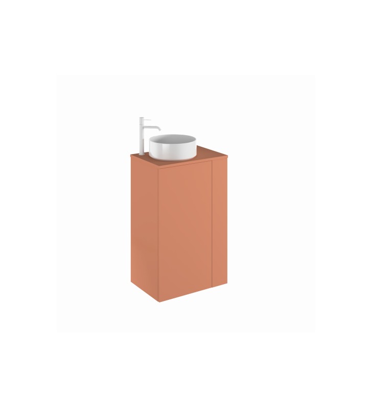 Mueble de baño Royo Bassi con encimera de madera fondo reducido