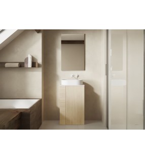 Mueble de baño con encimera solid surface fondo reducido Royo Bassi