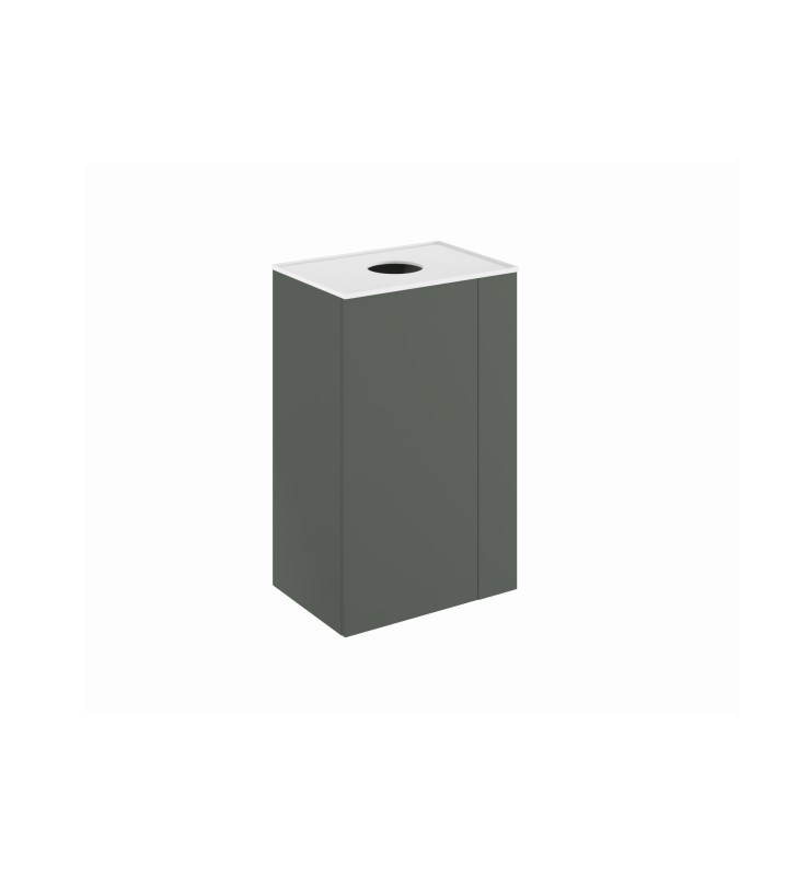 Mueble de baño con encimera solid surface fondo reducido Royo Bassi