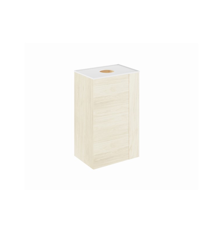 Mueble de baño con encimera solid surface fondo reducido Royo Bassi