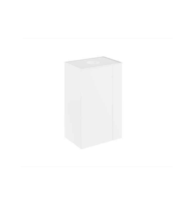 Mueble de baño con encimera solid surface fondo reducido Royo Bassi