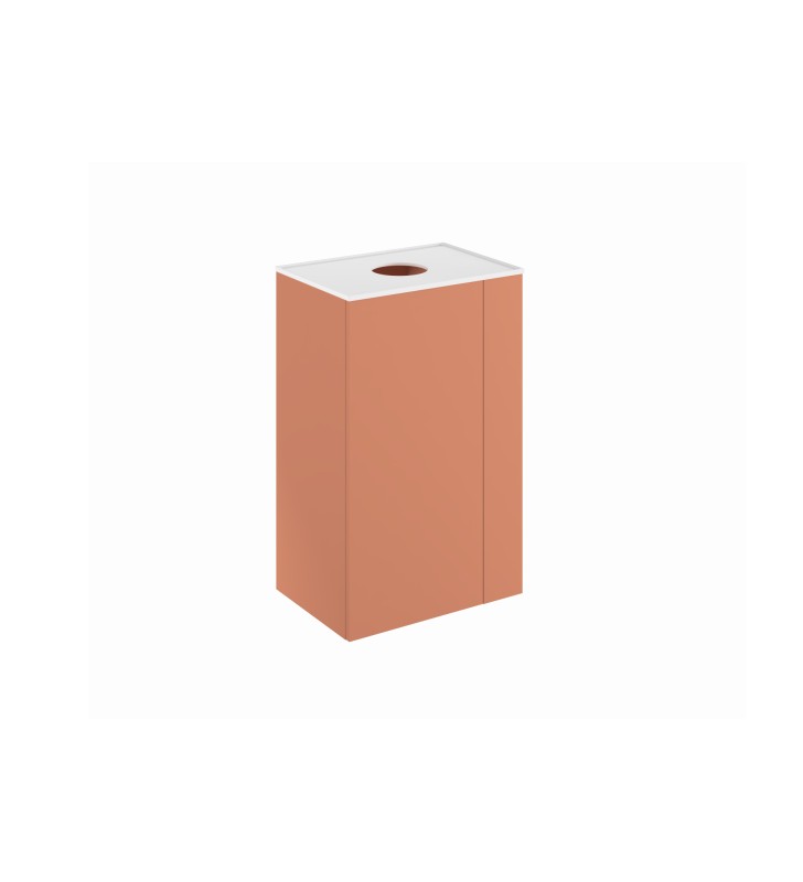 Mueble de baño con encimera solid surface fondo reducido Royo Bassi