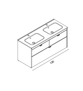 Conjunto mueble de baño Logika Royo